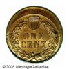 Image 2 : 1905 1C Indian Cent--Struck 12% Off Center--MS63 