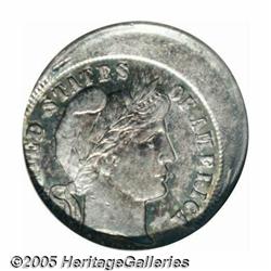 Undated 10C Barber Dime--Off Center--MS60 ANACS. 