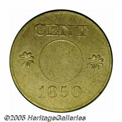 1850 P1C One Cent, Judd-124 Restrike, Pollock-139