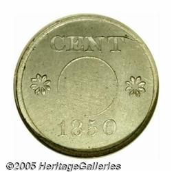 1850 P1C One Cent, Judd-124C, Pollock-141, R.8, P