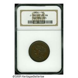 1854 P1C One Cent, Judd-160, Pollock-187, R.4, PR