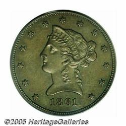 1861 $10 Ten Dollar, Judd-285, Pollock-338, 340, 