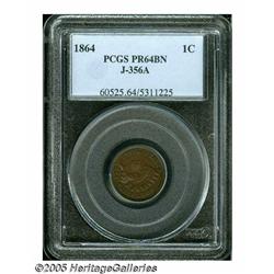1864 1C One Cent, Judd-356A, Pollock-427, Low R.6