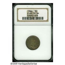 1866 5C Five Cents, Judd-461, Pollock-535, R.5, P