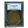 Image 1 : 1866 $1 Seated Dollar, Judd-541, Pollock-606, Low