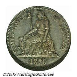 1870 10C Ten Cents, Judd-831, Pollock-921, High R