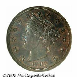 1882 5C Liberty Head Five Cents, Judd-1691, Pollo