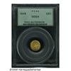 Image 1 : 1849 G$1 Open Wreath MS64 PCGS. Breen-6003. The f