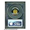 Image 2 : 1849 G$1 Open Wreath MS65 PCGS. Large Head, With 