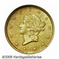 1850-O G$1 MS61 NGC. Lustrous and mostly brillian