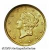 Image 1 : 1850-O G$1 MS61 NGC. Lustrous and mostly brillian