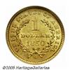 Image 2 : 1850-O G$1 MS61 NGC. Lustrous and mostly brillian