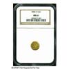 Image 3 : 1850-O G$1 MS61 NGC. Lustrous and mostly brillian