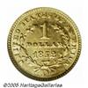 Image 2 : 1852-D G$1 MS61 NGC. Variety 4-F. The first thing