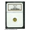 Image 3 : 1852-D G$1 MS61 NGC. Variety 4-F. The first thing