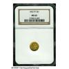 Image 3 : 1852-D G$1 MS62 NGC. Winter 4-F. Like the other M
