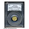 Image 3 : 1854 G$1 Type Two--Planchet Lamination--MS62 PCGS