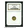 Image 1 : 1854 G$1 Type Two MS63 NGC. When James Ross Snowd