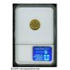 Image 2 : 1855 G$1 AU55 NGC. Boldly struck and moderately w