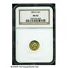 Image 3 : 1855-O G$1 MS63 NGC. Type Two Gold Dollars were s