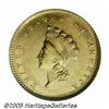 Image 1 : 1856-S G$1 Type Two AU55 NGC. Breen-6044. Normal 