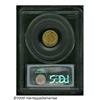 Image 2 : 1857 G$1 MS64 PCGS. Typically struck, from mildly