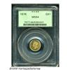 Image 1 : 1876 G$1 MS64 PCGS. Sharply struck with dark refl