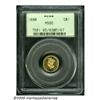 Image 3 : 1880 G$1 MS65 PCGS. This deeply mirrored prooflik