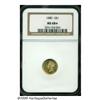 Image 3 : 1880 G$1 MS68 S NGC. Although NGC has certified 1