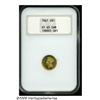 Image 3 : 1867 G$1 PR63 Cameo NGC. The proof 1867 gold doll