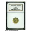Image 1 : 1843-O $2 1/2 Small Date, Crosslet 4 AU58 NGC. Pl