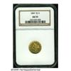 Image 1 : 1849 $2 1/2 AU55 NGC. A Choice AU example of this