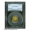 Image 3 : 1849 $2 1/2 MS62 PCGS. This issue is often oversh
