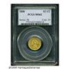 Image 1 : 1850 $2 1/2 MS62 PCGS. The 1850 is decidedly unco