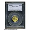 Image 3 : 1851-O $2 1/2 MS64 PCGS. Doubled Date. While a co