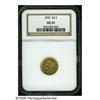 Image 1 : 1876 $2 1/2 AU53 NGC. A scarce coin in all grades