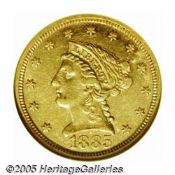 1885 $2 1/2 AU53 NGC. It is a very unusual and pl