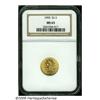 Image 1 : 1903 $2 1/2 MS63 NGC. Aside from slight softness 