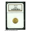 Image 1 : 1906 $2 1/2 MS62 NGC. Lustrous surfaces display b