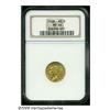 Image 1 : 1908 $2 1/2 MS64 NGC. Softly struck on the eagle'