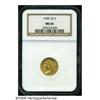 Image 1 : 1908 $2 1/2 MS64 NGC. Well struck and lustrous, w