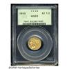 Image 1 : 1910 $2 1/2 MS63 PCGS. Orange luster dominates th