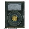 Image 1 : 1911 $2 1/2 MS64 PCGS. A scintillating yellow-gol