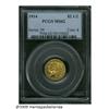 Image 1 : 1914 $2 1/2 MS62 PCGS. Boldly struck and satiny, 