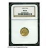 Image 1 : 1929 $2 1/2 MS63 NGC. Well struck with lovely yel