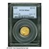 Image 1 : 1929 $2 1/2 MS64 PCGS. The 1929 is the final Indi