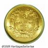 Image 2 : 1854 $3 MS64 PCGS. A lustrous near-Gem with honey