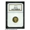 Image 3 : 1856 $3 MS64 Prooflike NGC. Sharply struck with f