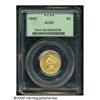 Image 1 : 1863 $3 AU55 PCGS. Perhaps 200 or so 1863 Three D