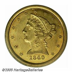 1840-O $5 Narrow Mill MS62 PCGS. Eliasberg-Bass. 
